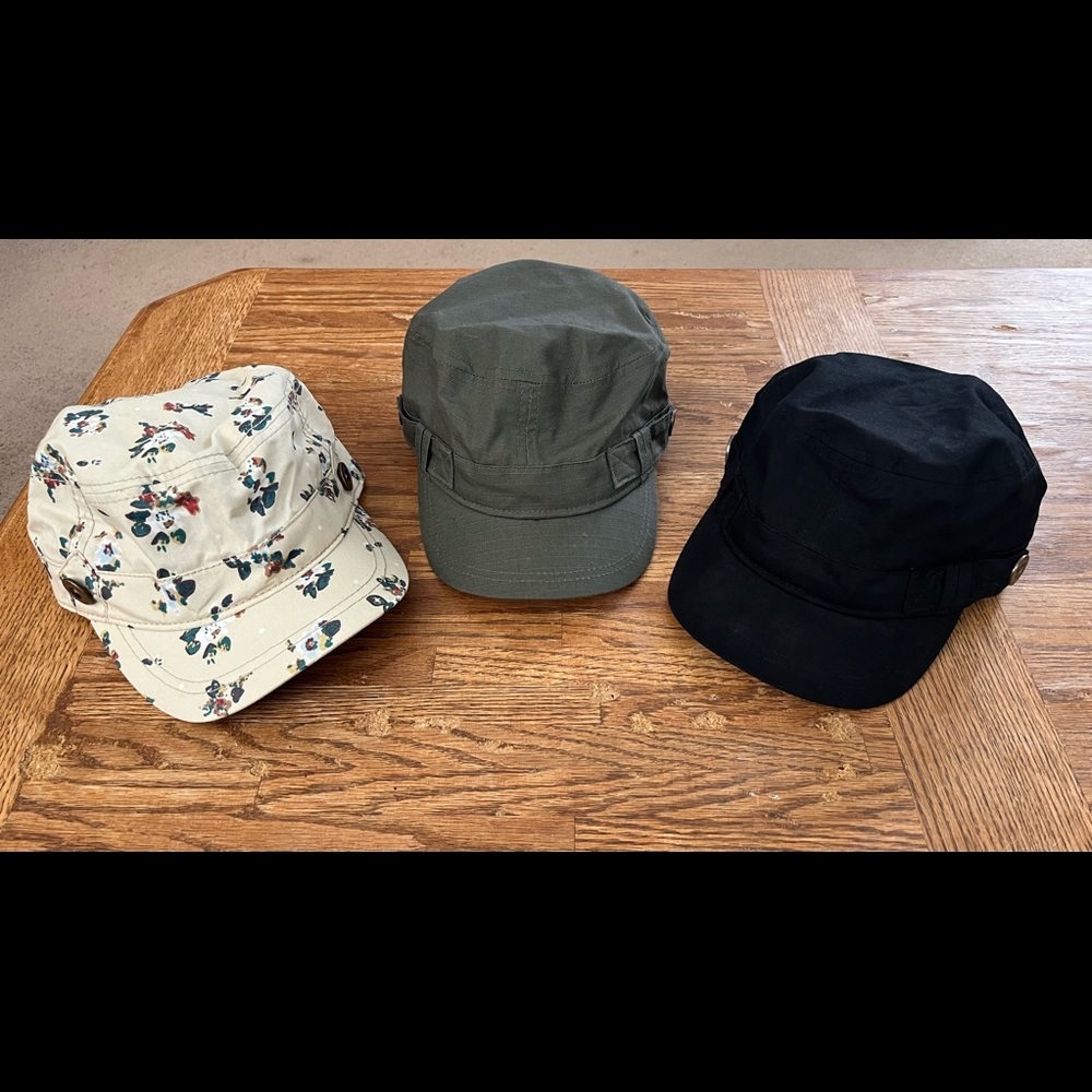 Bundle of 3 Women’s Cadet Style Caps